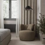 Bronte Earthy Brown Swivel Sofa Chair