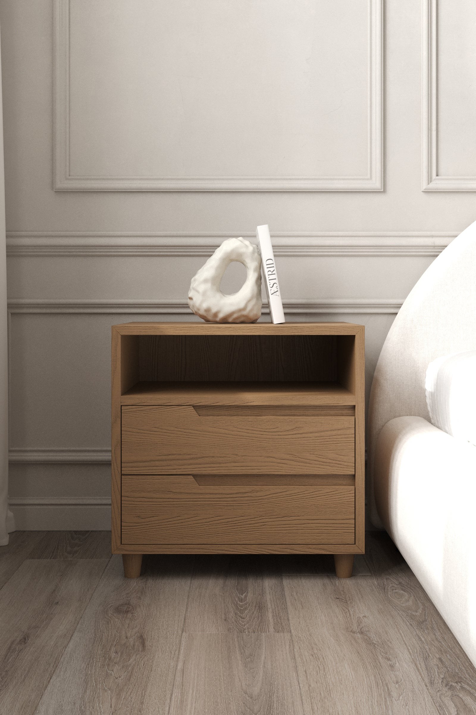 Lutra Honey Oak Bedside Cabinet