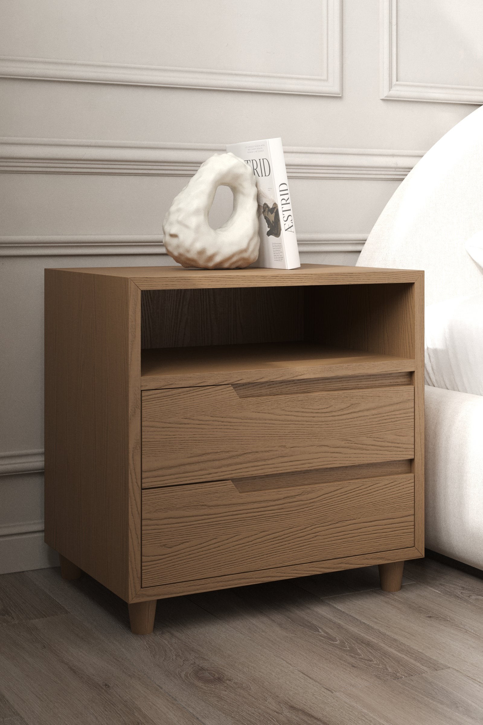 Lutra Honey Oak Bedside Cabinet - Image 3