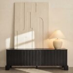 Nolan Black Wooden TV Unit
