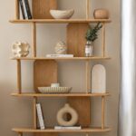 Lunova Natural Wooden Bookcase