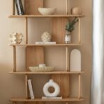 Lunova White Ash Wooden Bookcase