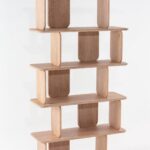 Lunova White Ash Wooden Bookcase