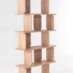 Lunova White Ash Wooden Bookcase