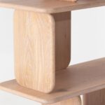 Lunova White Ash Wooden Bookcase