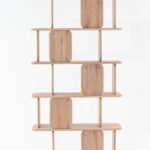 Lunova White Ash Wooden Bookcase