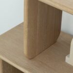 Lunova White Ash Wooden Bookcase