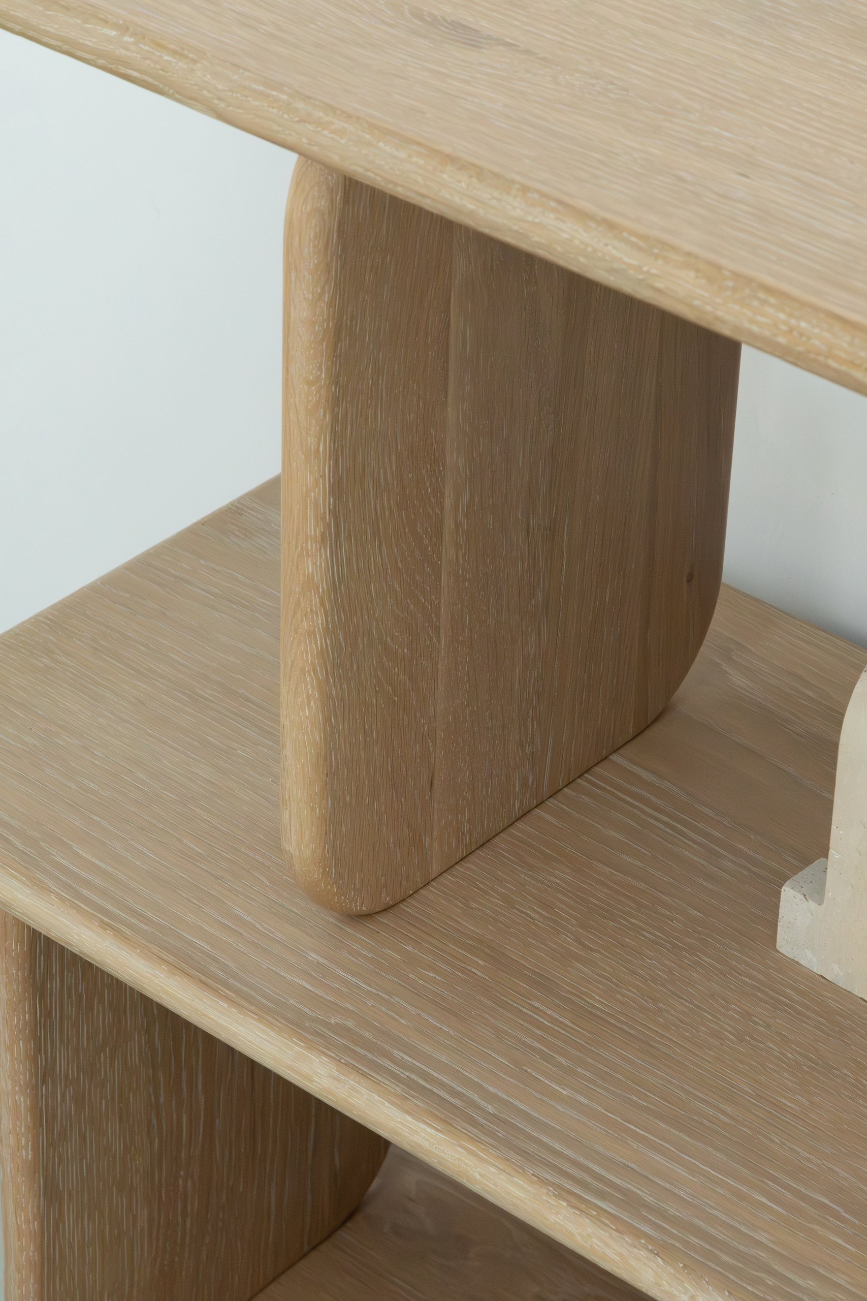 Lunova White Ash Wooden Bookcase - Image 7