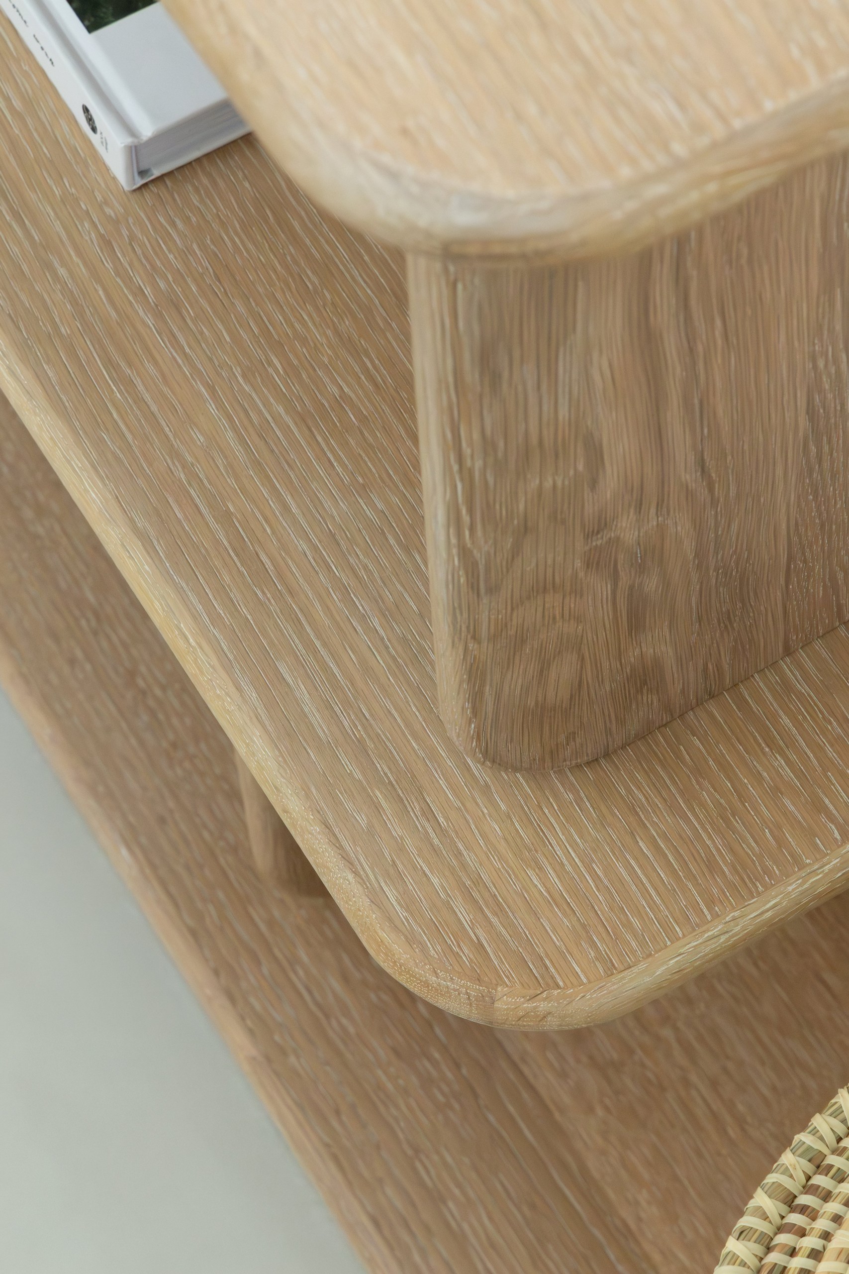 Lunova White Ash Wooden Bookcase - Image 8