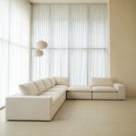 Orvella Light Beige Modular 5 Seater Sofa with Corner Module