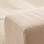 Orvella Light Beige Modular 4 Seater Sofa with Ottoman