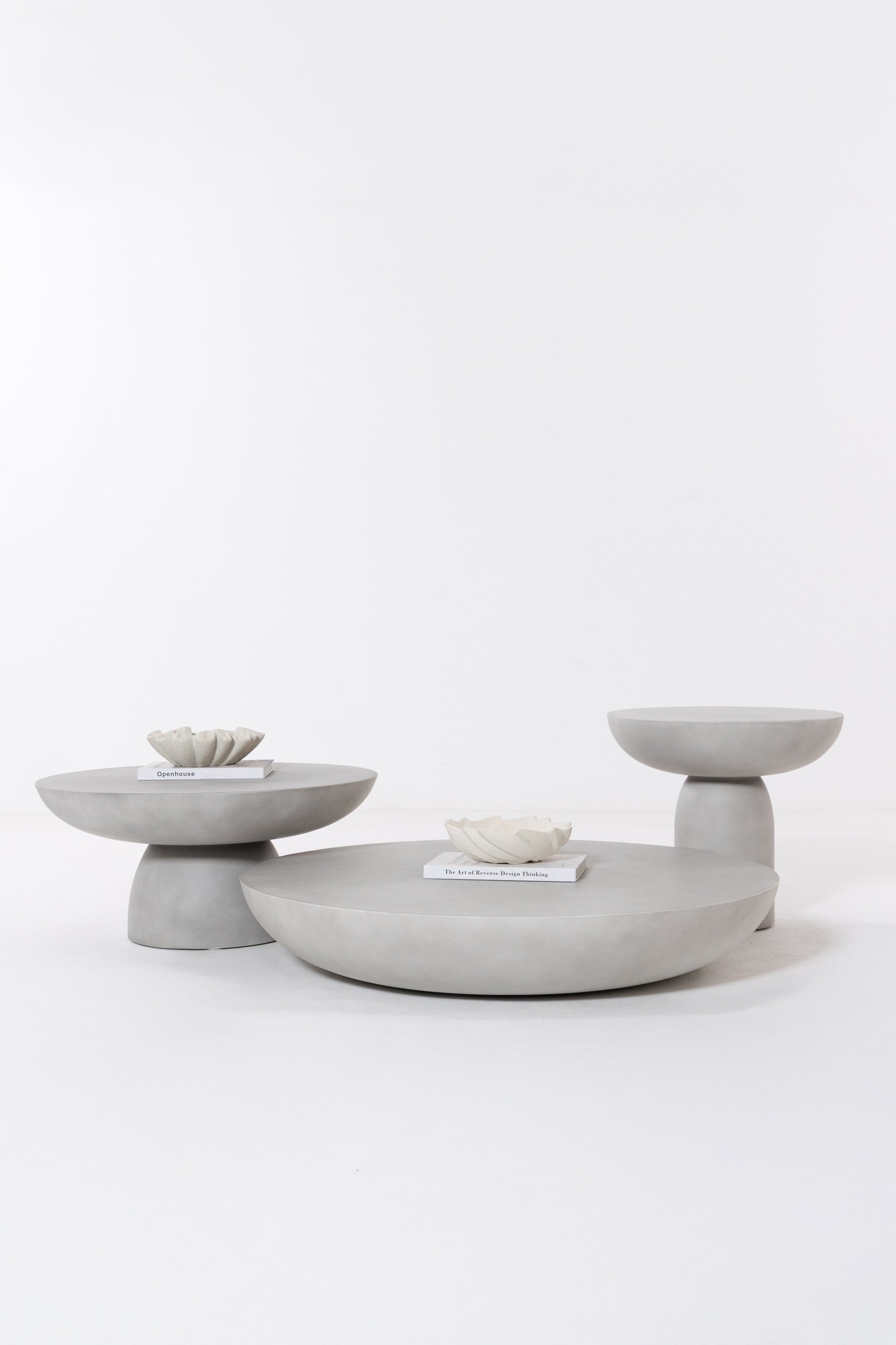 Mondo Ash Grey Concrete Coffee Table Set - Image 3