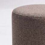 Mira Earthy Brown Round Pouf