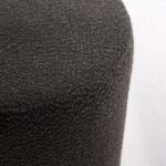 Mira Grey Boucle Round Pouf