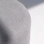 Mira Ash Grey Round Pouf