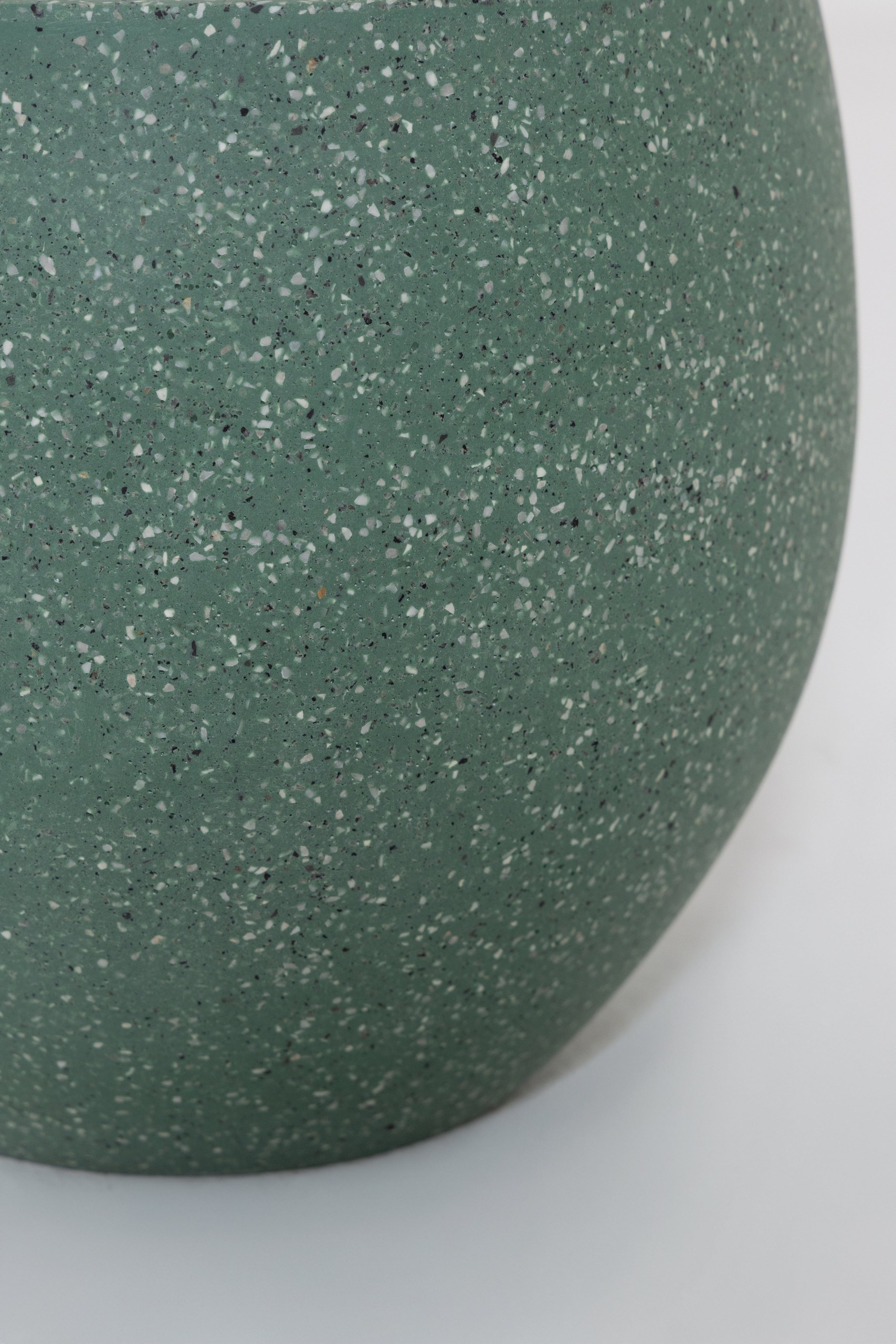 Elva Green Terrazzo Concrete Pot - Image 7