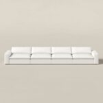 Orvella Off White 4 Seater Sofa