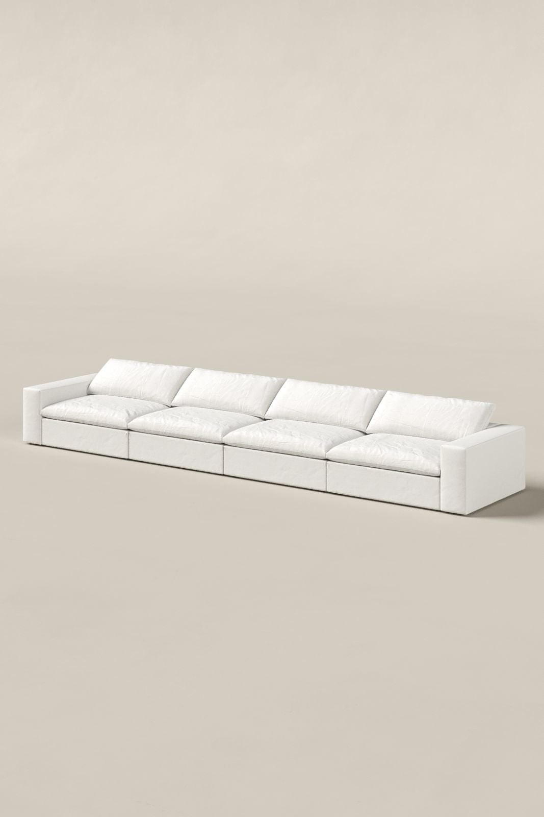Orvella Off White 4 Seater Sofa - Image 2