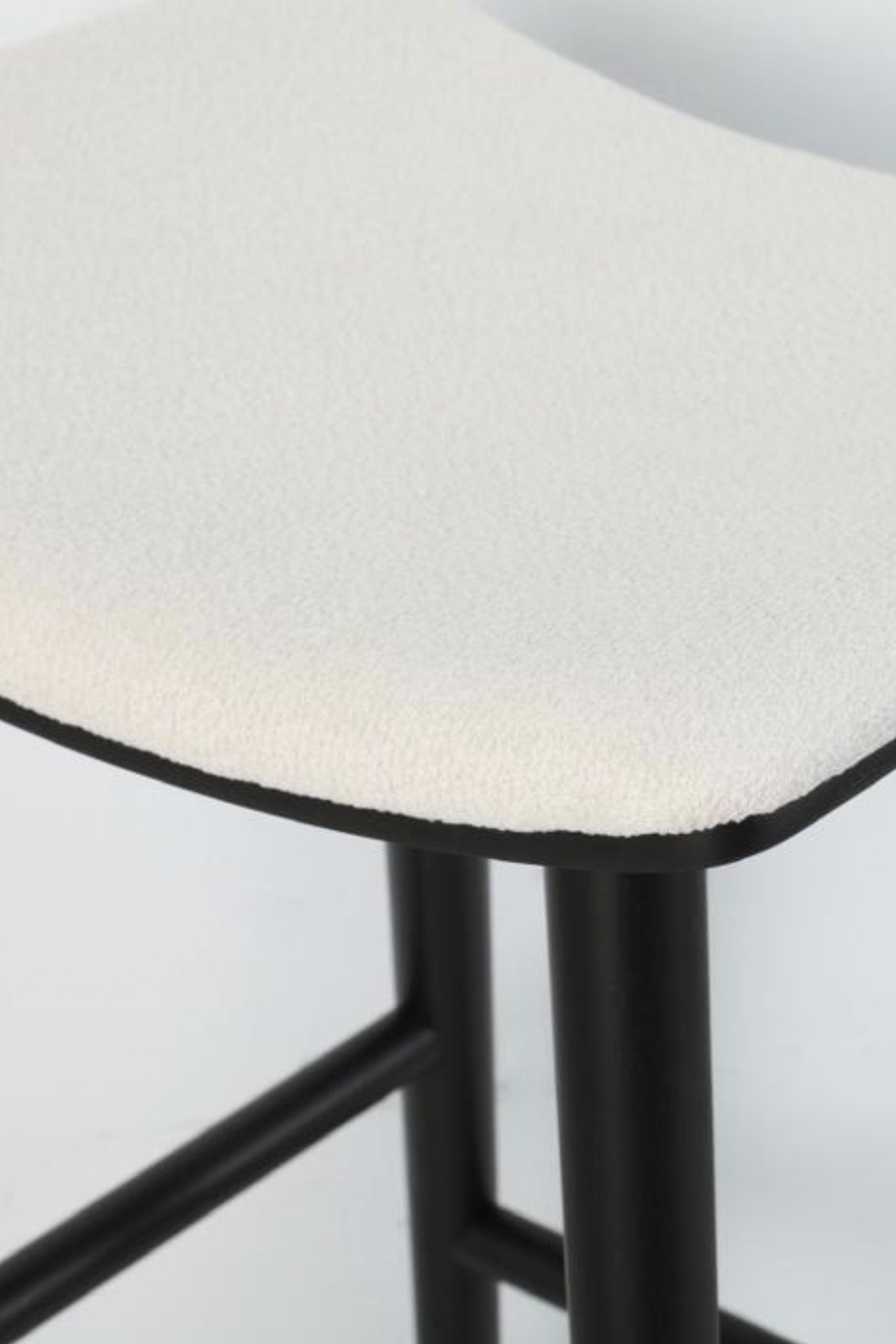 Rivas Black Wood Stool - Image 2