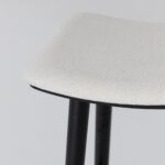 Rivas Black Wood Stool