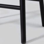 Rivas Black Wood Stool