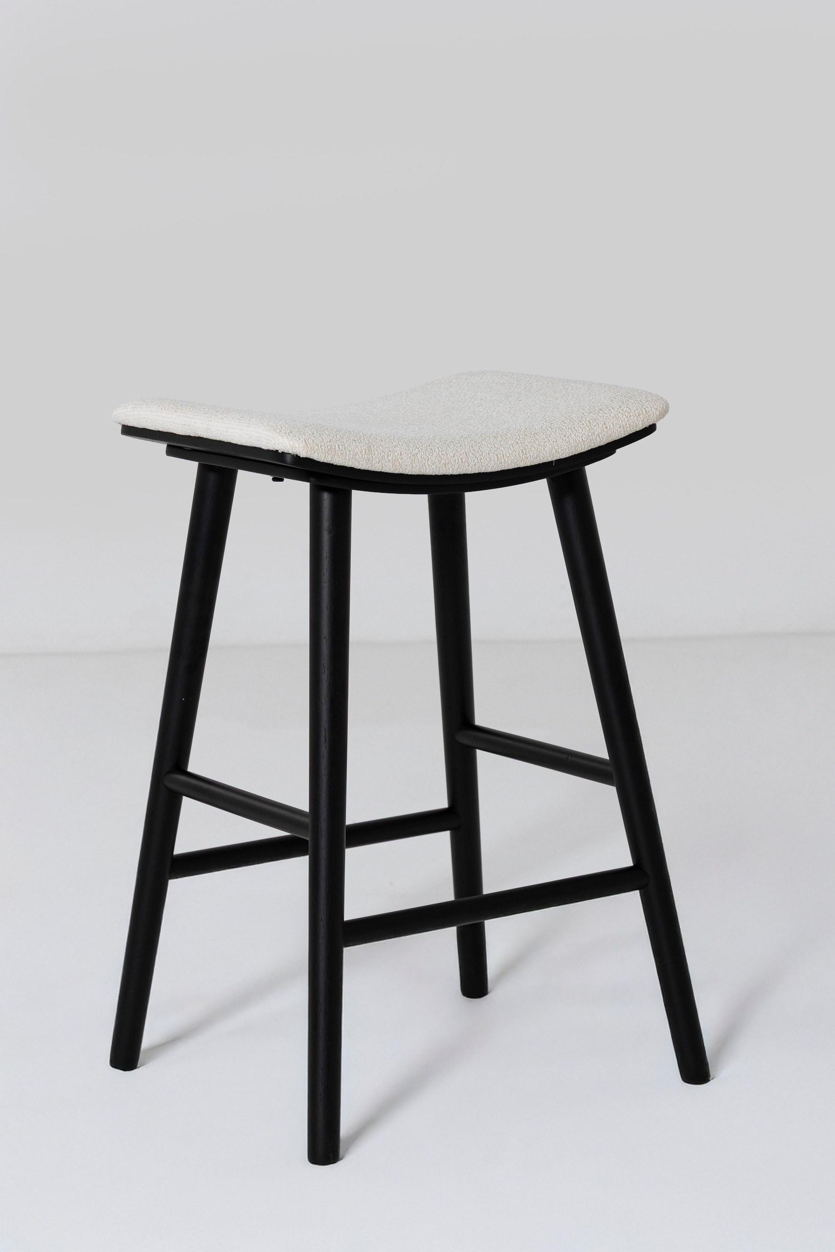Rivas Black Wood Stool - Image 5