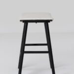 Rivas Black Wood Stool