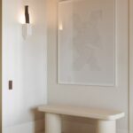 Alara Ivory Cream Microconcrete Indoor Bench