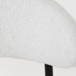 Alto White Boucle Bar Stool