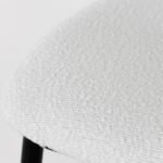 Alto White Boucle Bar Stool