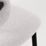 Alto White Boucle Bar Stool