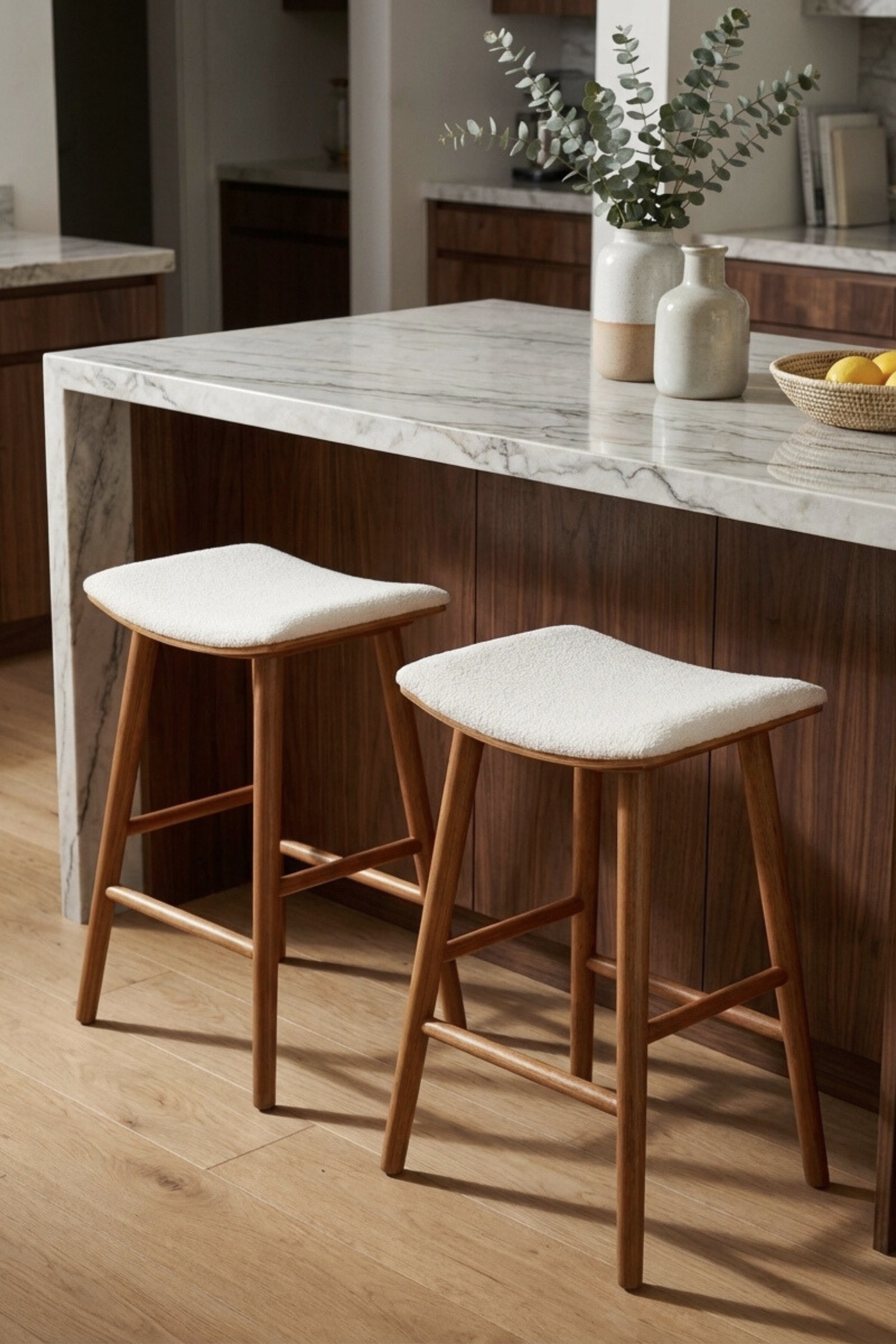 Rivas Natural Wood Counter Stool