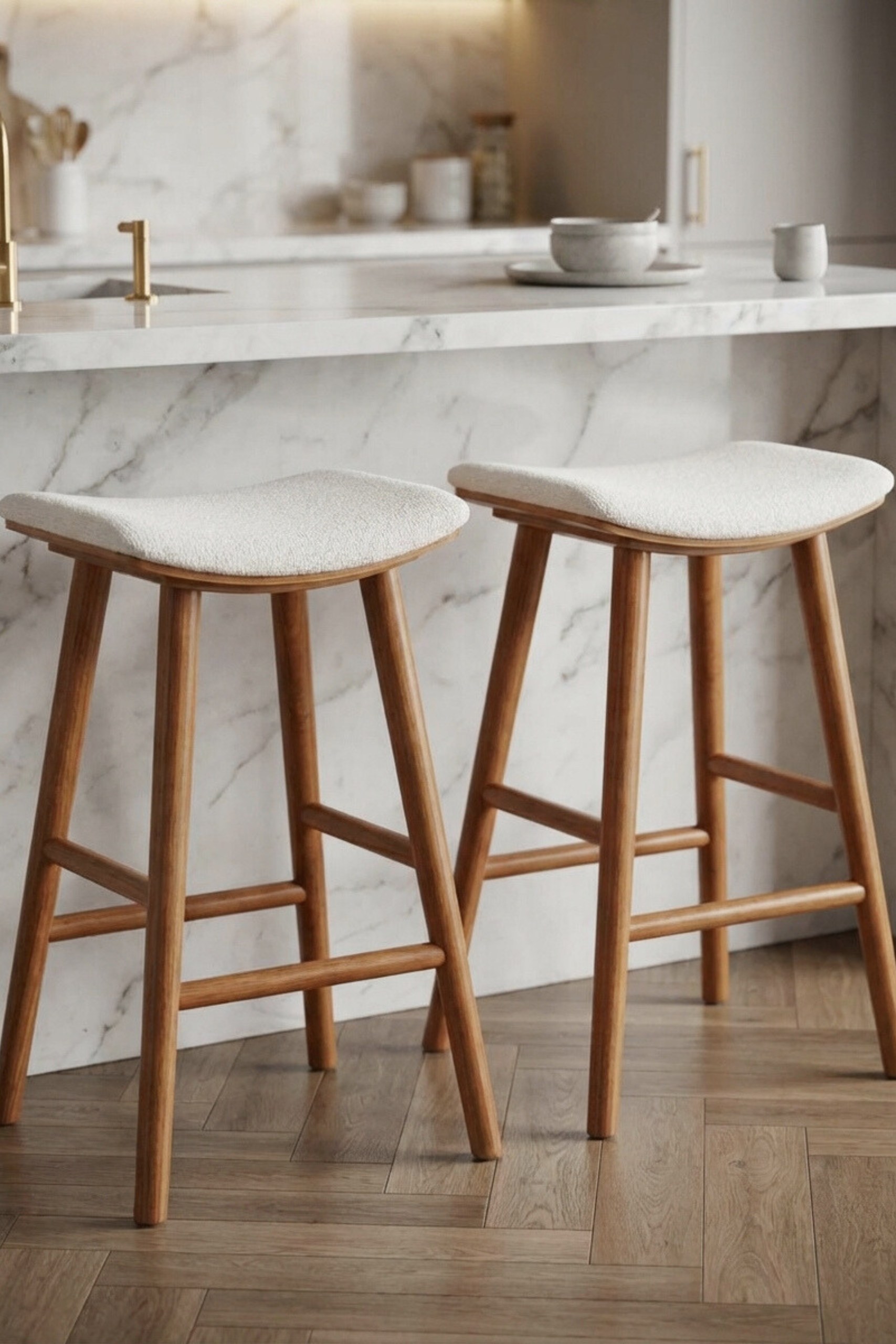Rivas Natural Wood Counter Stool - Image 8