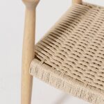 Grazia White Rubberwood Dining Chair