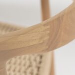 Grazia White Rubberwood Dining Chair