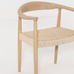Grazia White Rubberwood Dining Chair