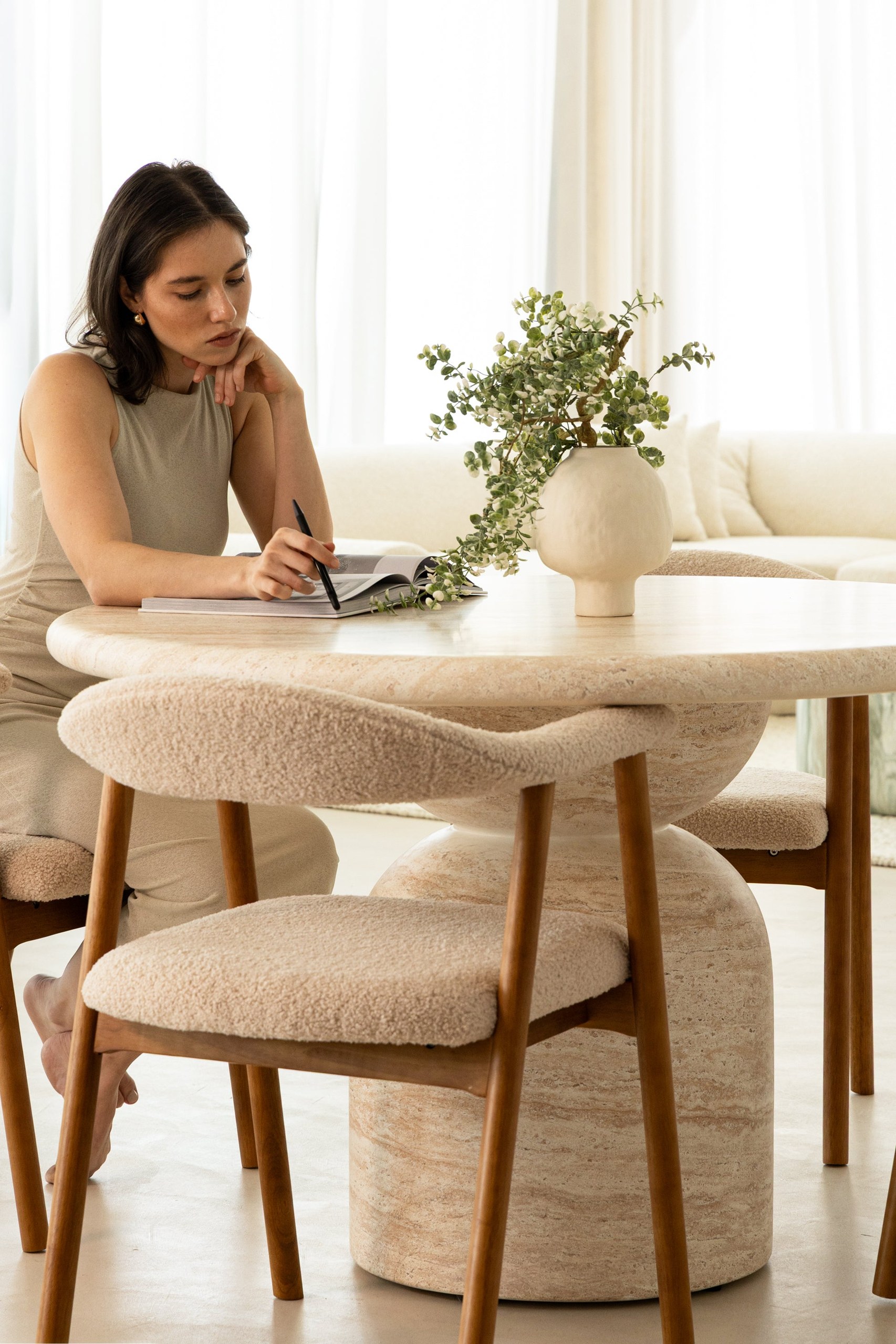 Billow Darkwood Dining Chair - Image 3