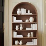 Luciana Mocha Microconcrete Display Shelf