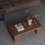 Evora Mocha Microconcrete Coffee Table