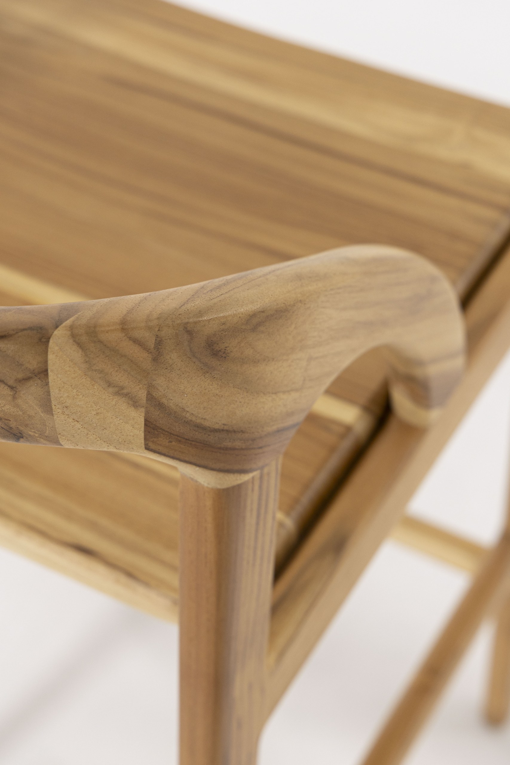 Riella Wooden Counter Stool - Image 4