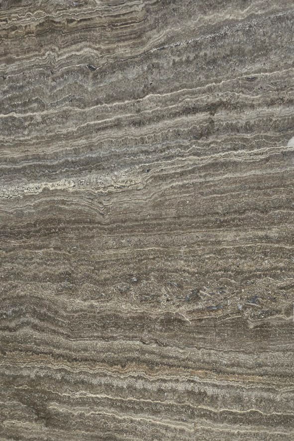 Dakota Grey Travertine Dining Table with Half Moon Legs - Image 2