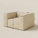 Safa Light Beige Lounge Sofa Chair