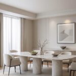 Delphi Calacatta Beige Dining Table