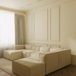 Safa Light Beige L Shaped Sofa