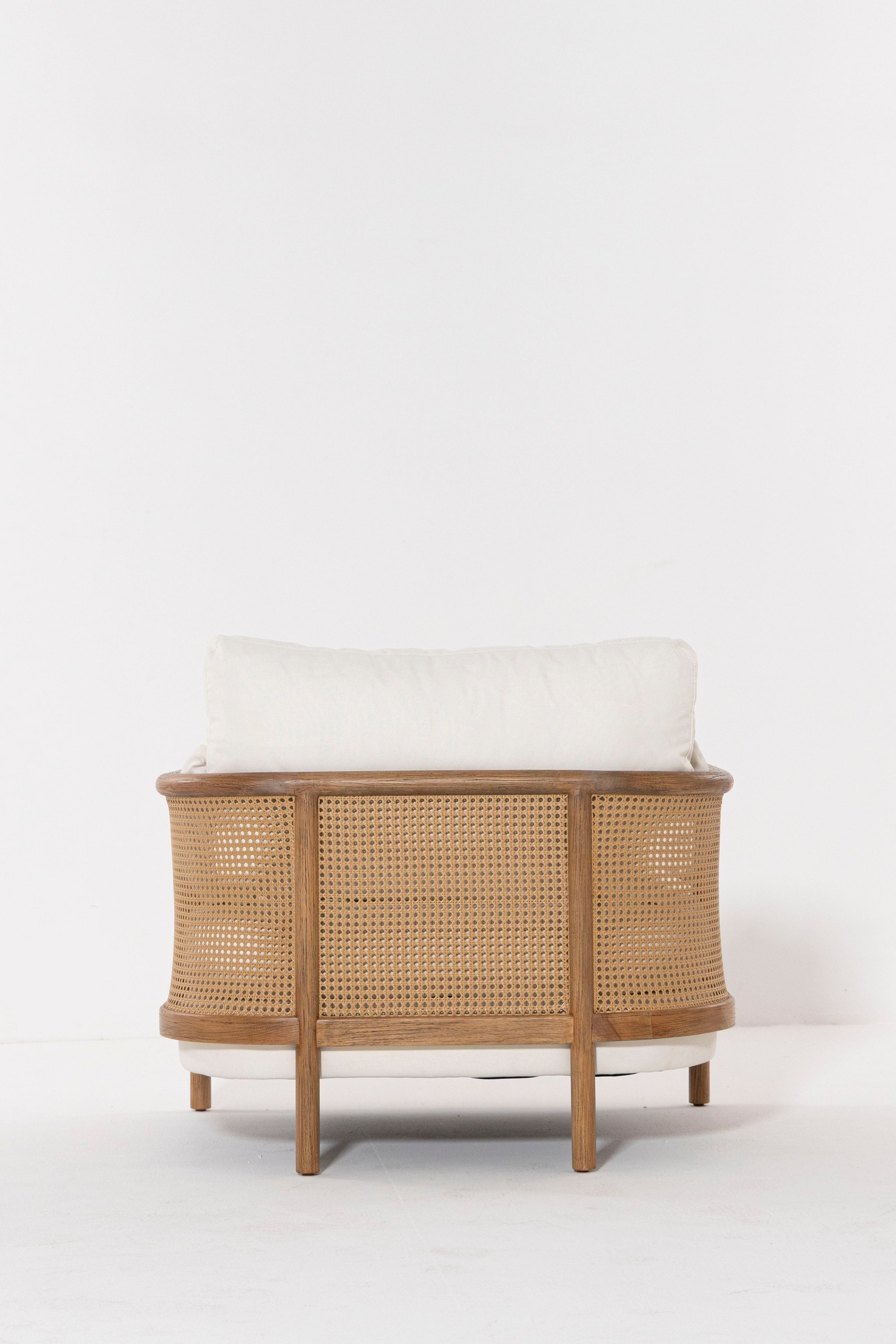 Almea Wooden Lounge Chair - Image 3