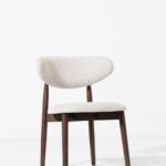 Alto Off White Dark Wood Dining Chair