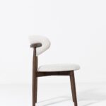 Alto Off White Dark Wood Dining Chair