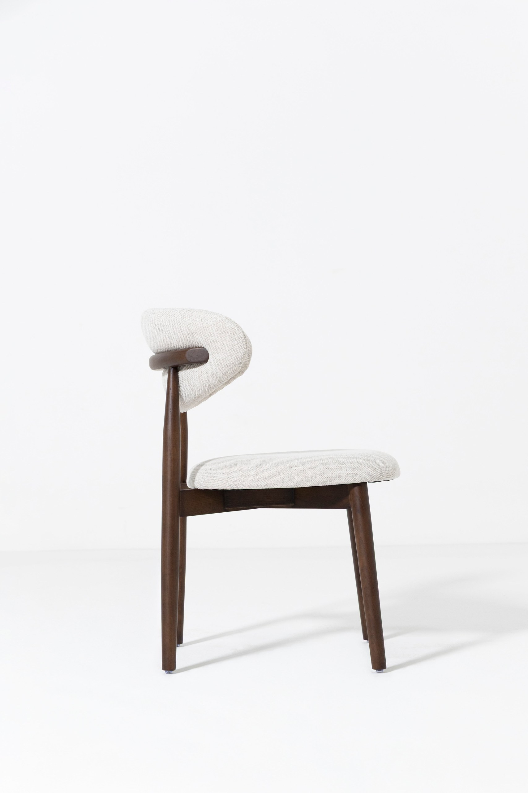 Alto Off White Dark Wood Dining Chair - Image 6