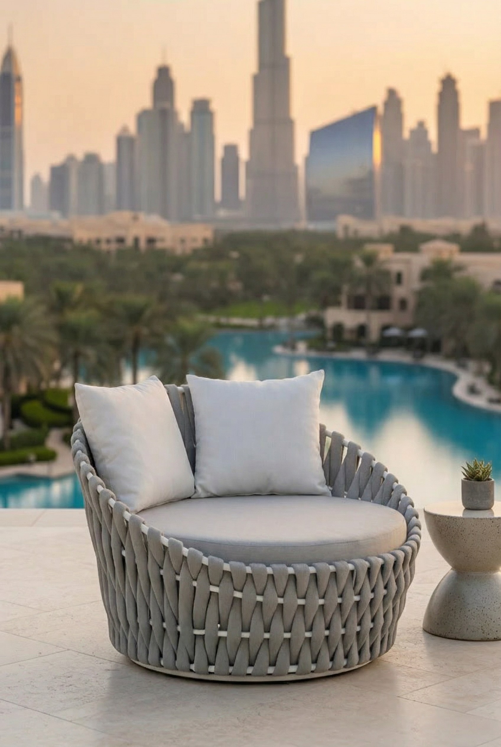 Greyson Grey Outdoor Lounge Chair