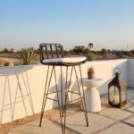Oswin Outdoor Steel Bar Stool